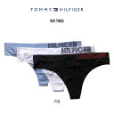 (SALE)TOMMY HILFIGER(トミーヒルフィガー)レディース Tバック ショーツ 女性用 下着 お買い得 3枚セット R91T683