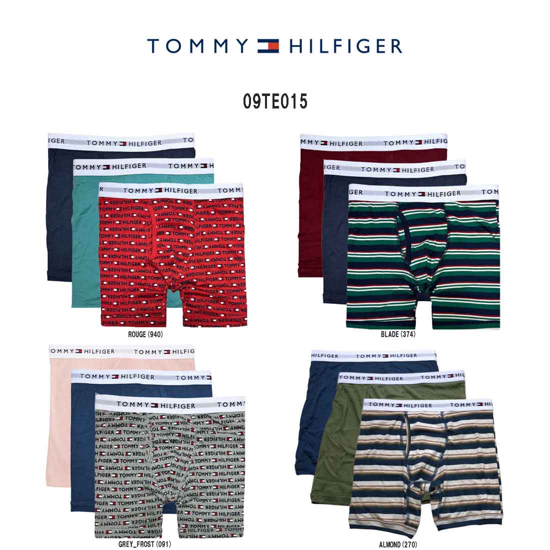 TOMMY HILFIGER(トミーヒルフィガー)ボクサーパンツ 3枚セット メンズ 下着 09TE015