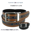 TOMMY HILFIGER(トミーヒルフィガー)ベルト ビジネス レザー ロゴ入り メンズ ギフト リバーシブル 11TL02XZ47