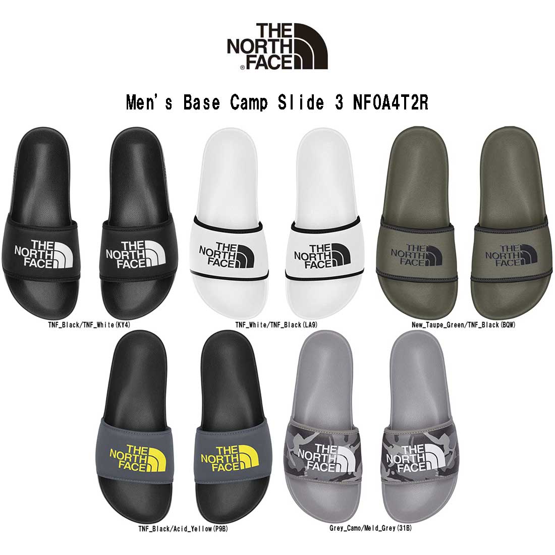 楽天UNDIE楽天市場店THE NORTH FACE（ザノースフェイス）シャワー サンダル アウトドア キャンプ 軽量 メンズ Men's Base Camp Slide 3 NF0A4T2R