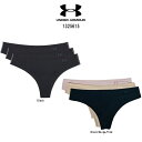 (SALE)UNDER ARMOUR(アンダーアーマー)Tバック ショーツ ソング シームレス 抗菌防臭 3枚セット レディース ピュアストレッチ Pure Stretch 1325615