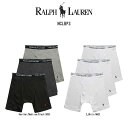 POLO RALPH LAUREN(ポロ ラルフローレン)ロング ボクサーパンツ 3枚セット お買い得 パック メンズ 下着 Cotton Classic Fi...