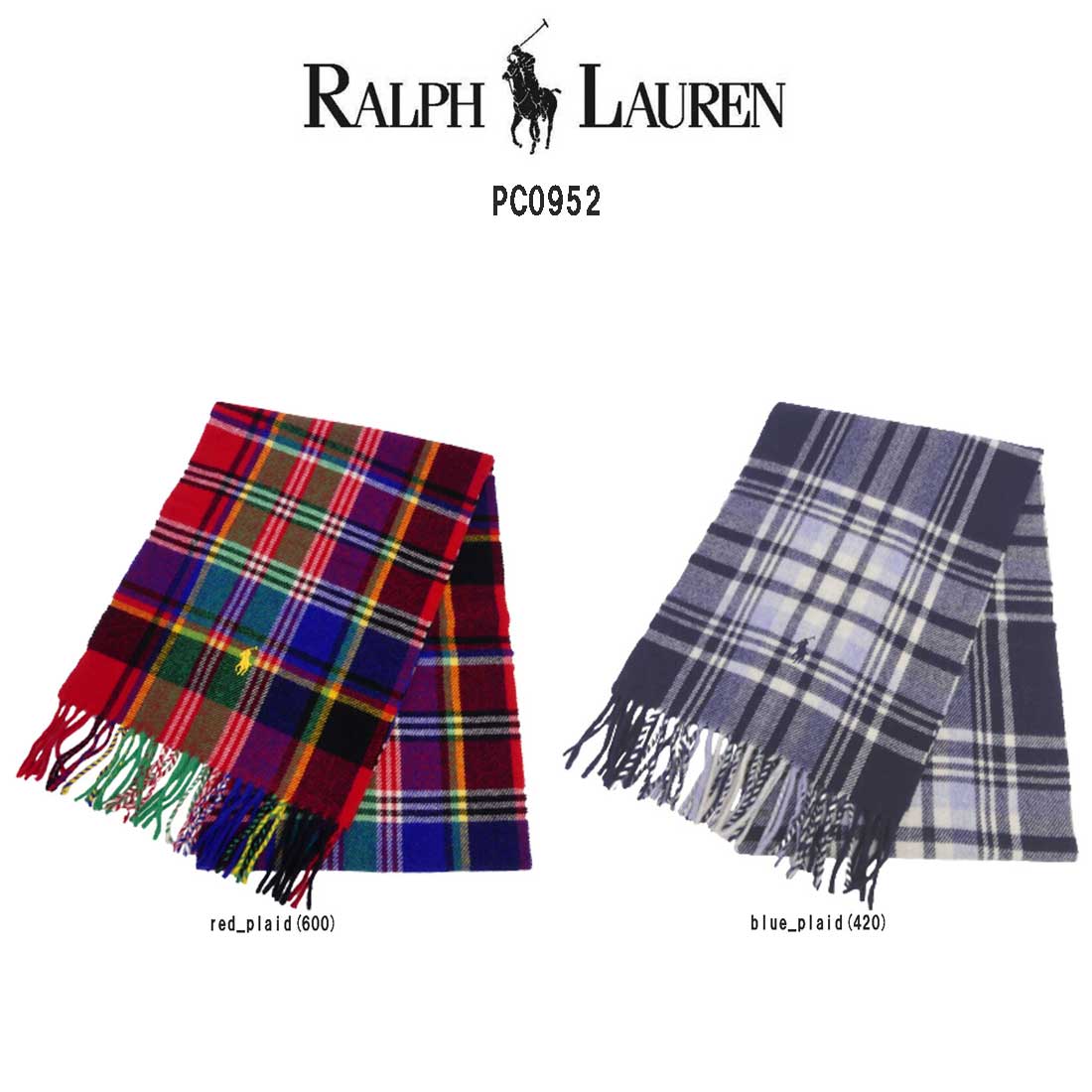 ラルフローレン (SALE)POLO RALPH LAUREN(ポロ ラルフローレン)マフラー ストール 小物 冬物 アクセサリー リバーシブル Recycled classic tartan scarf PC0952