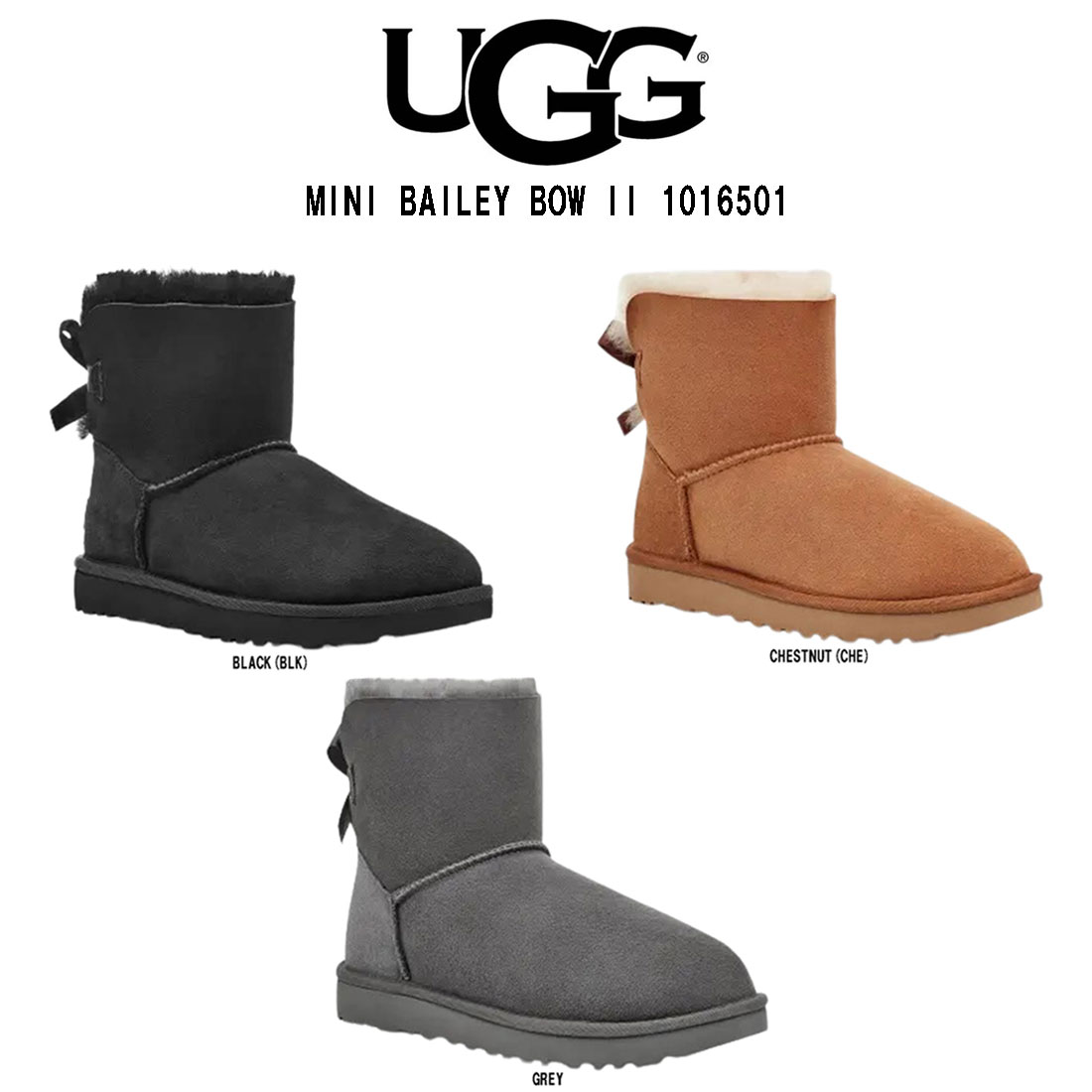 UGG(アグ)ブーツ ミニベイリーボウ 2 リボン レディース MINI BAILEY BOW II 1016501