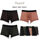 (SALE)gravevault(グレイブボールト)ショート ボクサーパンツ メンズ 下着 GRAPHIC HEART 3052252
