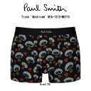 楽天UNDIE楽天市場店Paul Smith（ポールスミス）ボクサーパンツ 前閉じ ローライズ 総柄 オーガニックコットン メンズ 男性用下着 Trunk 'Mushroom' M1A-121D-MU710