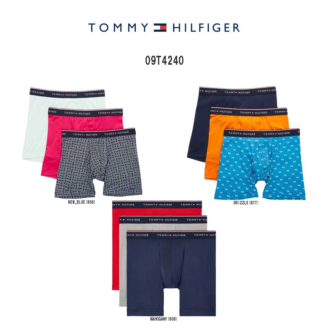 トミーヒルフィガー パンツ メンズ TOMMY HILFIGER(トミーヒルフィガー)ボクサーパンツ 3枚セット メンズ 下着 09T4240