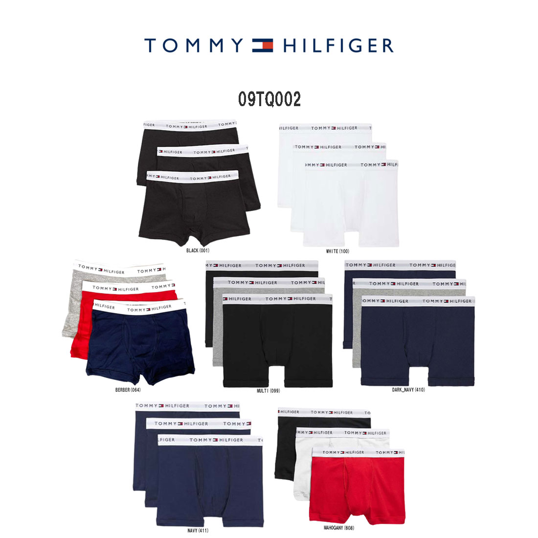 トミーヒルフィガー パンツ メンズ TOMMY HILFIGER(トミーヒルフィガー)ショート ボクサーパンツ メンズ 前開き 3枚セット 09TQ002