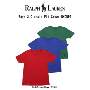 POLO RALPH LAUREN(ݥ ե)롼ͥå T 3祻å 㤤 ѥå  ȩ å Ҷ ܡ Boys Classic Fit RKCNP3