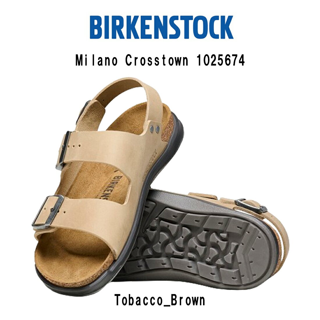 (SALE)BIRKENSTOCK(ビルケンシュトック)サンダル ストラップ Milano Crosstown OL ミラノ クロスタウン オイルドレザー ブラ...