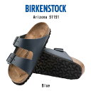 BIRKENSTOCK(ビルケンシュトック)サンダル ストラップ Arizona Leather アリゾナ レザー Blue ブルー ユニセックス 51151 ...