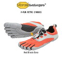 (SALE)Vibram FiveFingers(ビブラムファイブフィンガーズ)レディース 五本指 レトロ ランニングシューズ トレーニング 室内 レッド グレ...