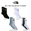THE NORTH FACE(ザノースフェイス)ソックス クルー 3足組 セット アソート 靴下 ロゴ メンズ 男性用 MULTI SPORT CUSH CRE...