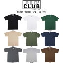 PRO CLUB(プロクラブ)Tシャツ クルーネック 半袖 厚手 無地 ヘビーウェイト 定番 コットン シンプル ストリート 大きめ メンズ HEAVY WEI...