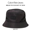 Calvin Klein(カルバンクライン)ck バケットハット 帽子 モノロゴ ナイロン メンズ レディース MONOLOGO PATCH NYLON BUC...