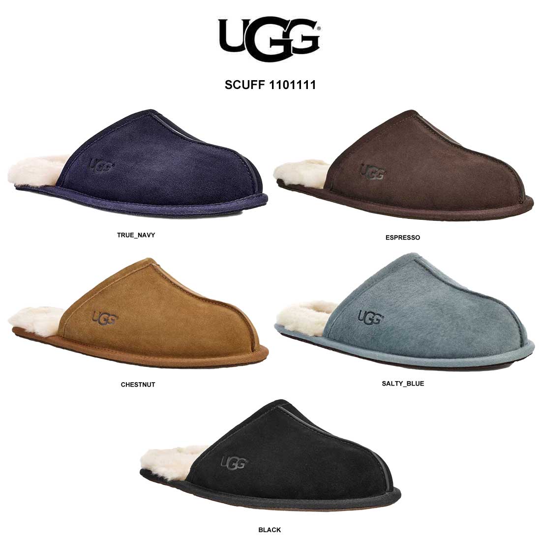 UGG(アグ)メンズ ムートン スリッパ サンダル ルームシューズ スカッフ SCUFF 1101111