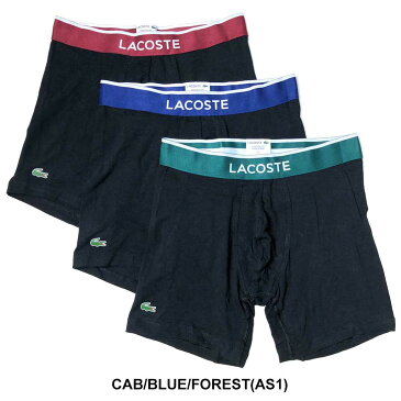 LACOSTE(ラコステ)ミドル ボクサーパンツ 3枚セット お買い得 パック メンズ 下着 RAMC903