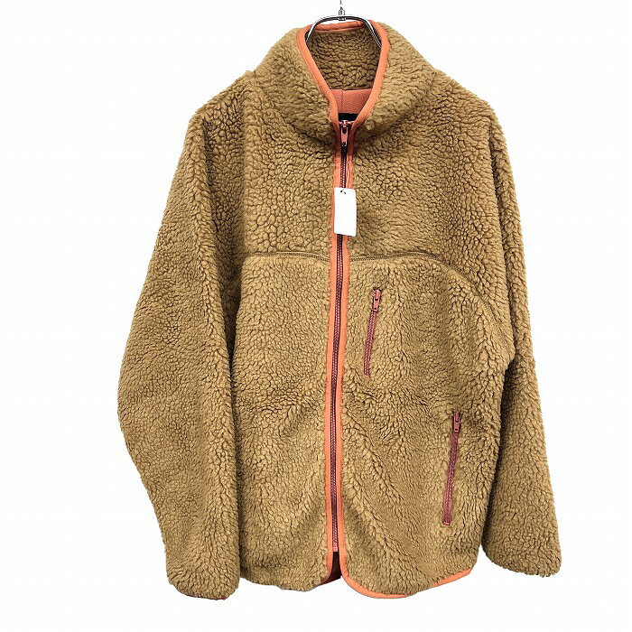 【中古】[印象AB] nano・universe ナノユニバース ボアジャケット レディース M ブラウン 茶 ポリ100% ハイネック ジップポケット キモノスリーブ 裏地無し 柔らかいタイプのメッシュ系の裏地 長袖 無地 undo-rowa-10063158 Undo Rowa 楽天市場店 パッケージ画像