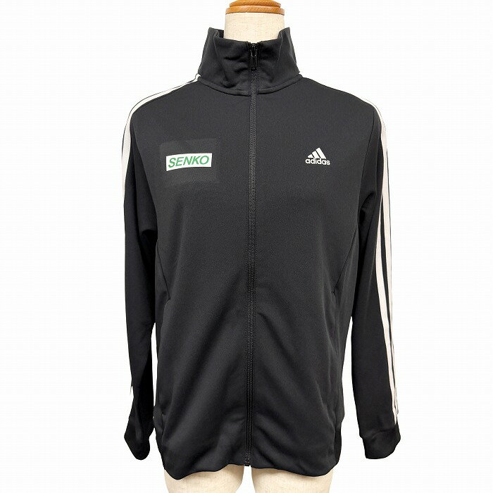 乐天商城 - 【新品/訳アリ】[印象NB] adidas アディダス ジャージジャケット レディース L ブラック 黒×白 ポリ100% AEROREADY SENKO 刺繍 ロゴ 長袖 ジップポケット