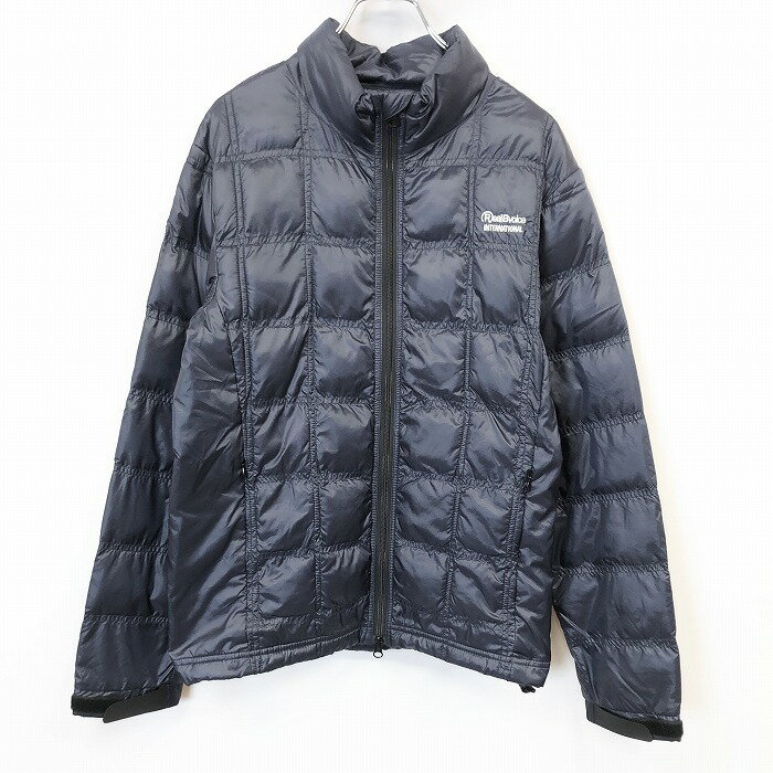 Rakuten - 【スーパーSALE★35%OFF★対象商品】【中古】[印象A] RealBvoice リアルビーボイス ブルゾン / ジャケット レディース S ネイビー 紺 ナイロン100% 裾に調節ゴム ロゴ刺繍 薄手 中綿 ダブルジップ メッシュポケット 長袖
