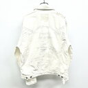 Undo Rowa 楽天市場店で買える「【まもなく終了|全品ポイント20倍|本日11/1(土23:59まで\毎月1日はワンダフルデー/専用クーポン配布中】【中古】GOTCHA ガッチャ L メンズ ウエスタン コーデュロイ トラッカージャケット ボタン留め 内側にロゴプリント 長袖 綿100% オフホワイト 白系」の画像です。価格は2,480円になります。