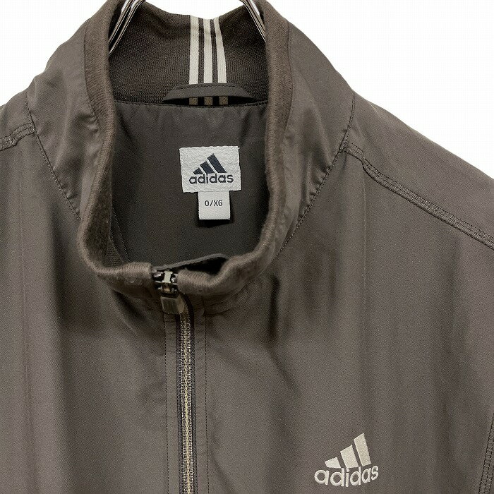 【開催中|本日08/20(水)午前00:00〜8/22(金)09:59＼FASHION SPECIAL FAIR／最大20%OFFクーポン配布中】【中古】アディダス ゴルフ プルオーバー ベスト ノースリーブジャケット ハイネック メッシュ裏地 ハーフジップ ポリ100% O LL XL グレー メンズ