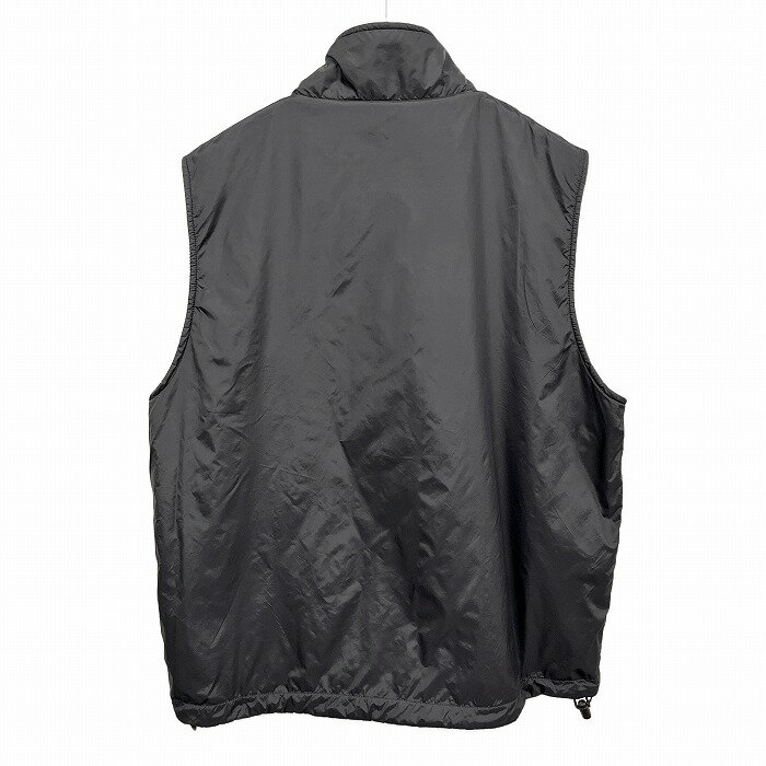 【全品PT10倍|開催中】＼11月お買い物マラソン／ 100円〜2,000円OFFクーポン配布中＆全品PT10倍// 【中古】ヴァン バン VAN リバーシブル ベスト ジャケット 裏面フリース ロゴ刺繍 ナイロン100%(内側：ポリ100%) M ブラック 黒×杢グレー メンズ