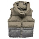 【中古】DOUBLE STANDARD CLOTHING ダウンベスト 無地 バイカラー ポリなど(ダウン50%+フェザー50%) F カーキ系 カーキ系×杢グ...