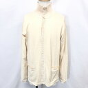 【中古】UNITED ARROWS BLUE LABEL ユナイテッドアローズ L メンズ ボタンカットソー カーディガン ハイネック 無地 長袖 綿100% ...