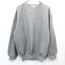 【07/19(土)20:00~07/26(土)01:59\7月後半お買い物マラソン/100円~2,000円OFFクーポン配布中】【中古】DUNLOP MOTOR SPORT ダンロップモータースポーツ L メンズ スウェットシャツ トレーナー カットソー 裏起毛 長袖 ポリ×綿 ヘザーグレー