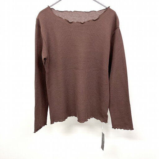 【開催中|全品ポイント10倍|〜08/11(月)01:59まで\8月お買い物マラソン/100〜2,000円OFFクーポン配布中】【新品】Saltarse - M レディース 女性 若干薄手 メロウ加工 ワッフルカットソー Tシャツ プルオーバー 無地 長袖 ポリ×綿 ブラウン 茶色 【開催中|全品ポイント10倍|〜08/11(月)01:59まで\8月お買い物マラソン/100〜2,000円OFFクーポン配布中】【新品】Saltarse - M レディース 女性 若干薄手 メロウ加工 ワッフルカットソー Tシャツ プルオーバー 無地 長袖 ポリ×綿 ブラウン 茶色