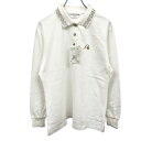 【開催中|全品PT20倍|本日11/1(土)23:59まで\FASHION SPECIAL FAIR & 24時間限定!!毎月1日はワンダフルデー/】マンシングウェア 【新品/訳アリ】Munsingwear ゴルフ ポロシャツ 長袖 吸汗 ペンギン 綿×ポリ M オフホワイト 白系×青×茶系 レディース