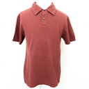 【新品】AEROPOSTALE エアロポステール M メンズ ポロシャツ 鹿の子 無地 半袖 日本製 綿100%(VINTAGE FORCE COTTON) 杢テラコッタ 茶系(4)