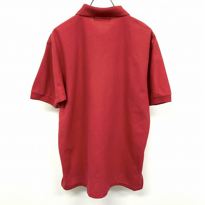 【全品ポイント10倍|開催中|〜9/24(水)01:59＼9月お買い物マラソン／100円〜2,000円OFFクーポン配布中】【中古】THE SIMPSONS シンプソンズ [バスト79〜87] レディース 女性 ポロシャツ カットソー 鹿の子 無地 半袖 ロングテール ポリ×綿 レッド 赤