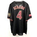 【全品ポイント10倍|開催中|SALE商品多数!!|~06/11(水)01:59まで\6月楽天スーパーSALE/クーポン配布中】【中古】Majestic - L メンズ 野球 レプリカユニフォーム 東北楽天ゴールデンイーグルス 2018 TOHOKU PRIDE 背番号4番 OKAJIMA 岡島豪郎 半袖 黒