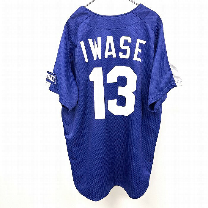 (株)一球 / CHUNICHI DRAGONS 中日ドラゴンズ FREE メンズ 野球 レプリカユニフォーム 背番号13番 IWASE 岩瀬仁紀 半袖 ポリ100% 青