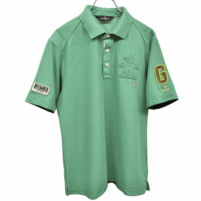 【中古】マンシングウェア Munsingwear ゴルフ ポロシャツ 鹿の子 ペンギン 半袖 ポケッ
