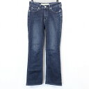 【中古】Levi's Perfect Body リーバイス パーフェクトボディ 29 レディース 女性 デニム パンツ ジーンズ ジーパン フレア 若干ストレッチ - 青