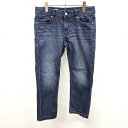 【中古】GAP ギャップ 29 レディース デニム パンツ ジーンズ ジーパン 裾カットオフ 若干ストレッチ USED加工 綿×ポリウレタン ブルー 青