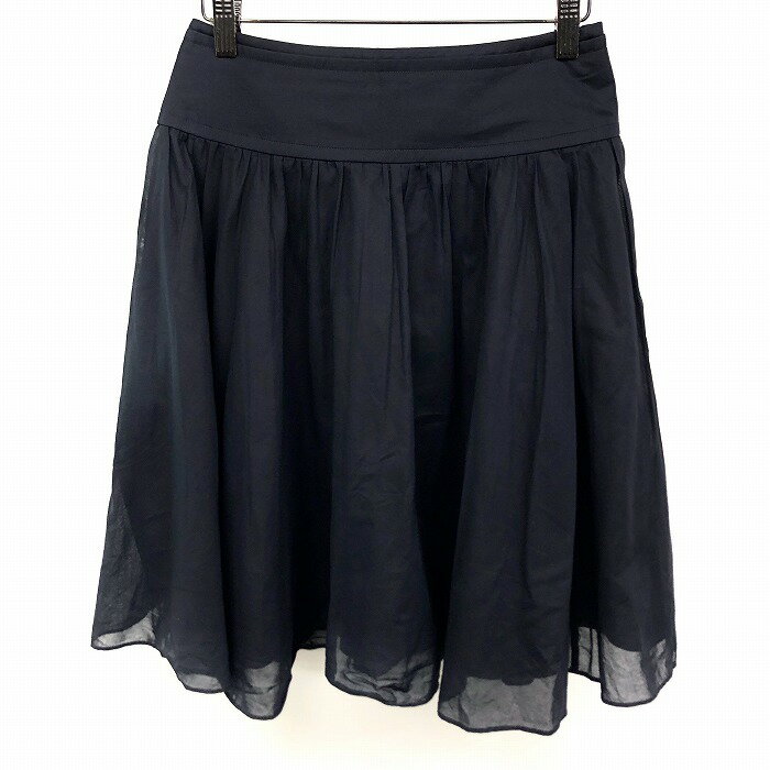 Rakuten - 【スーパーSALE★30%OFF★対象商品】【中古】[印象AB] MACKINTOSH PHILOSOPHY マッキントッシュフィロソフィー フレアスカート レディース 36 紺 綿100% 薄手 裏地付き ひざ丈