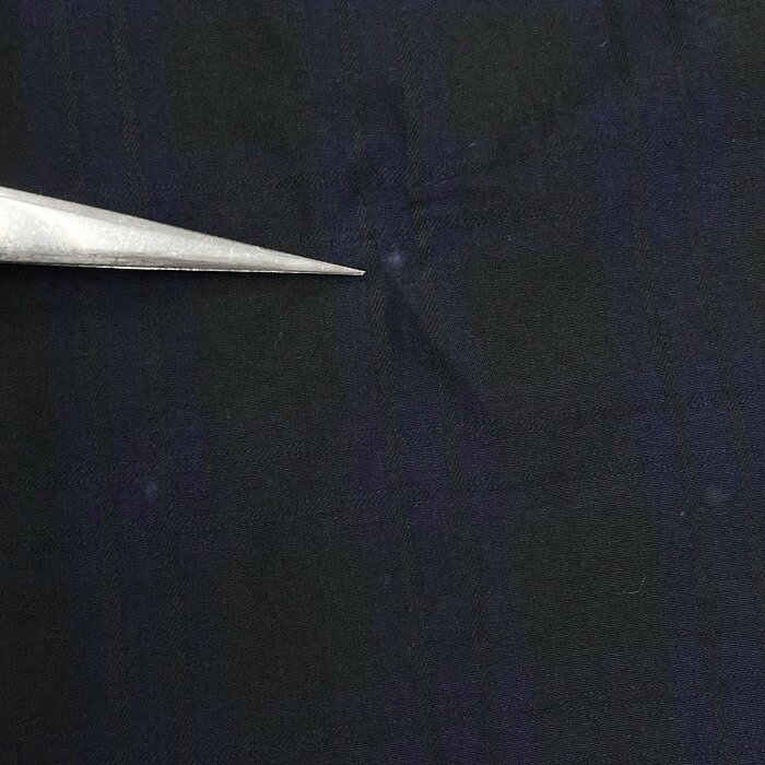 Undo Rowa 楽天市場店の【全品PT20倍!!開催中|〜11/27(木)01時59分まで＼Black Friday★ブラックフライデー／最大2千円OFFクーポンも】クロコダイル 【新品/訳アリ】Crocodile 薄手 スカート ひざ丈 チェック Aライン 裏地付き フラップポケット 綿100% M ネイビー レディース｜アングル3