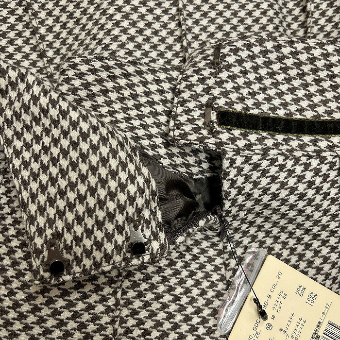 【当店限定SALE＼☆★半額★☆／対象商品】【新品】[印象N] ROPE PICNIC ロペピクニック スカート レディース 36 ブラウン 茶×白 ウール×ポリ サイドファスナー 若干薄手 ひざ丈 千鳥格子 フレア 裏地付き undo-rowa-10062439 Undo Rowa 楽天市場店 サンプル画像3