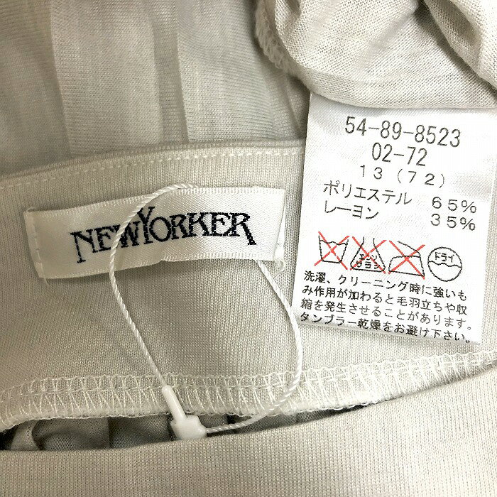 【対象ジャンル限定SALEサーチ＼35%OFF／対象商品】【中古】[印象AB] NEW YORKER ニューヨーカー プルオーバー / プリーツトップス レディース 13 (72) 杢グレーグリーン ポリ×レーヨン 袖の下端が短め 裾メロウ 若干薄手 スクエアネック 透け感 長袖 undo-rowa-10050791 Undo Rowa 楽天市場店 サンプル画像3