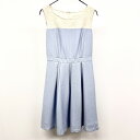 【中古】any SiS エニィスィス 1(B78〜82/H83〜87/T158〜164) レディース ノースリーブワンピース 肩周りに花柄 ポリ100% ネイビ...