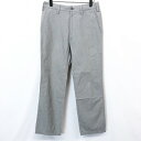 【中古】GREEN LABEL RELAXING UNITED ARROWS - S メンズ 男性 若干薄手 パンツ ストレート マイクロストライプ ジップフラ...