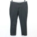 【中古】BANANA REPUBLIC バナナリパブリック 00 レディース スキニーパンツ テーパード ストレッチ 綿×ポリウレタン ダークネイビー(ブラック...