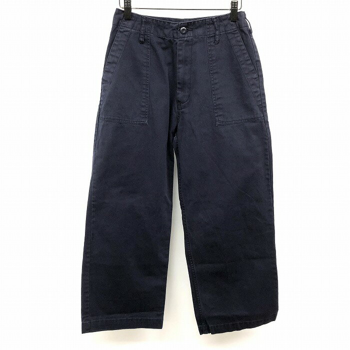 【中古】URBAN RESEARCH Sonny Label アーバンリサーチ サニーレーベル 38 レディース チノ ベイカーパンツ 若干テーパード 綿100% ネイビー 紺