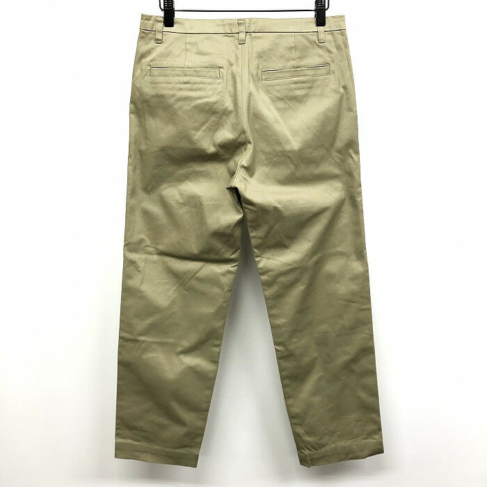 【当店初売りSALE!! ＼★35%OFF★／対象商品|1月1日(木)00時00分〜1月14日(水)23時59分まで】【中古】HUMAN WOMAN ヒューマンウーマン S レディース 女性 チノパンツ テーパード 無地 ロング 綿×ポリウレタン ベージュグリーン カーキ系 緑系 2