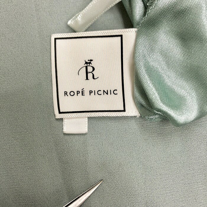 【中古】[印象AB] ROPE PICNIC ロペピクニック ガウチョパンツ / ボトムス レディース 40 グレーグリーン系 ポリ100% 薄手 裏地付き 無地 undo-rowa-10050230 Undo Rowa 楽天市場店 サンプル画像3