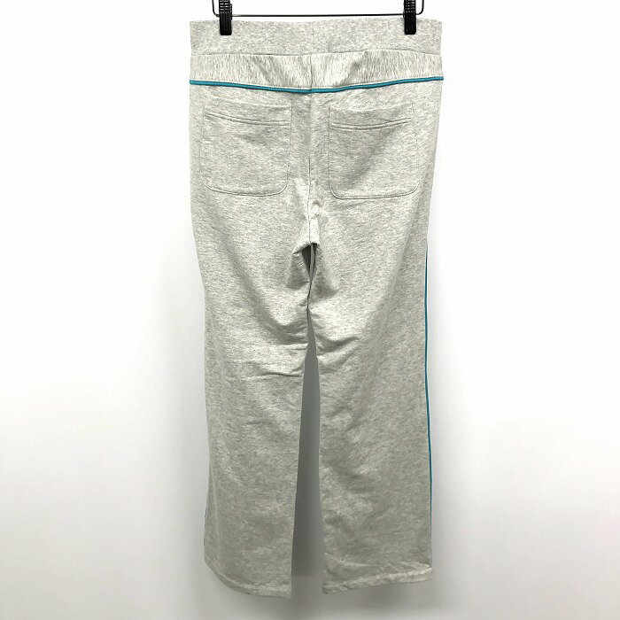 【全品ポイント10倍|開催中|〜07/26(土)01:59＼7月後半お買い物マラソン／100円〜2,000円OFFクーポン配布中】【中古】NIKE - M レディース 若干薄手 スウェット フレアパンツ 裏毛 綿×ポリエステル×ポリウレタン ヘザーグレー×エメラルドグリーン 杢グレー